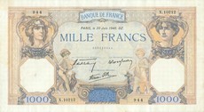 1000 Francs Cérès et Mercure