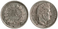 25 Centimes LOUIS-PHILIPPE