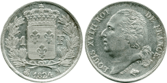 1 Franc LOUIS XVIII